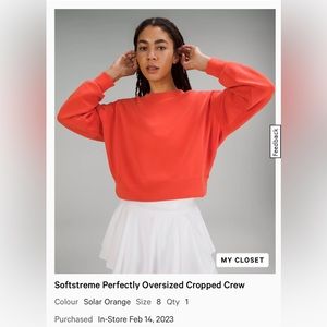 Softstreme Perfectly Oversized Cropped Crew